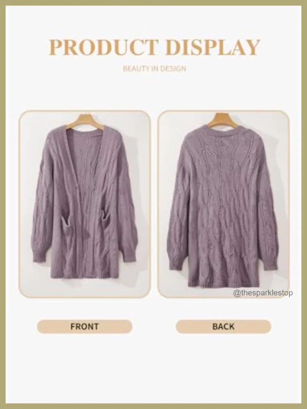 Plus Size Women's Open Front Cardigan Chunky Knit Oversized Long Sweater with